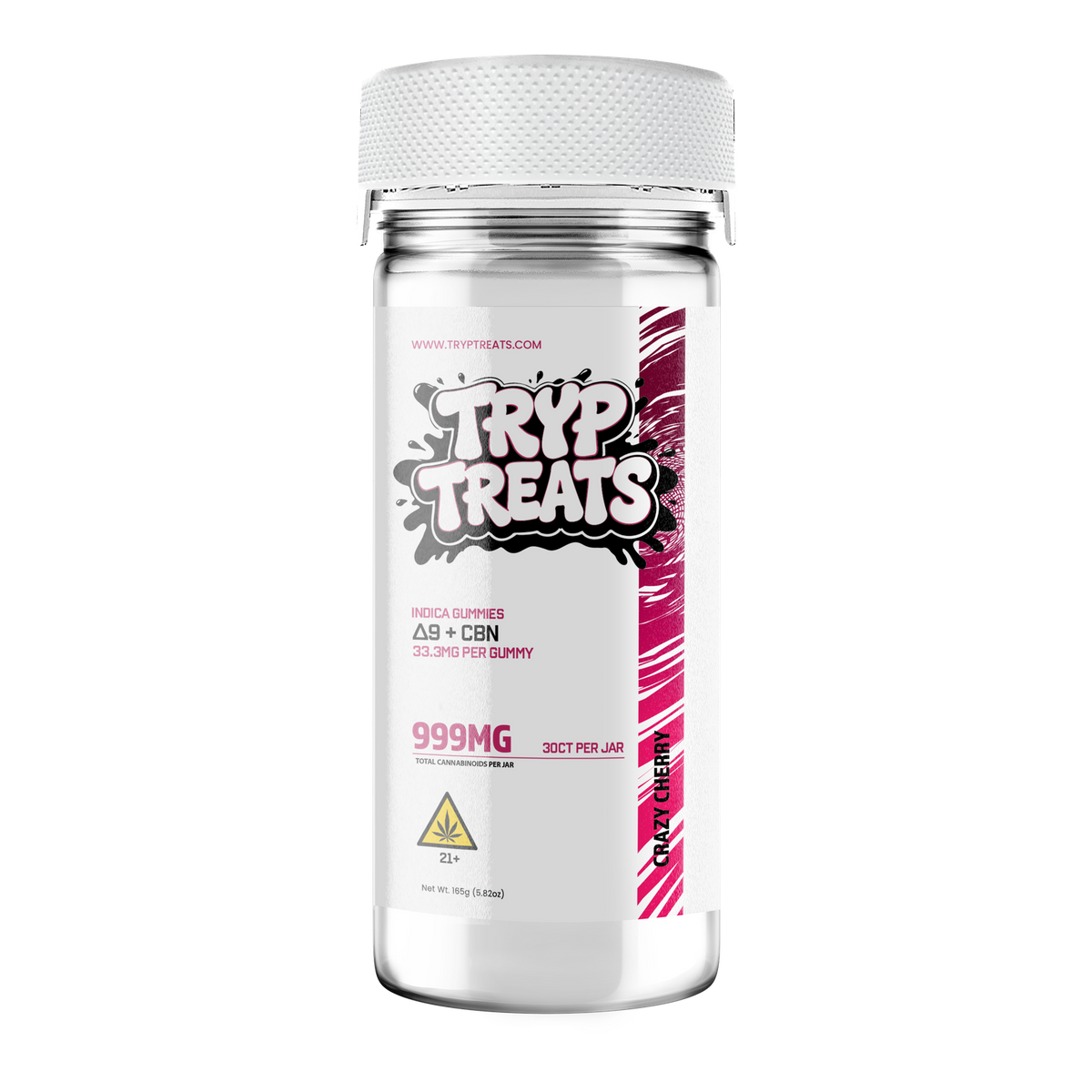 TRYP Treats 30ct Jar - Crazy Cherry (Indica)