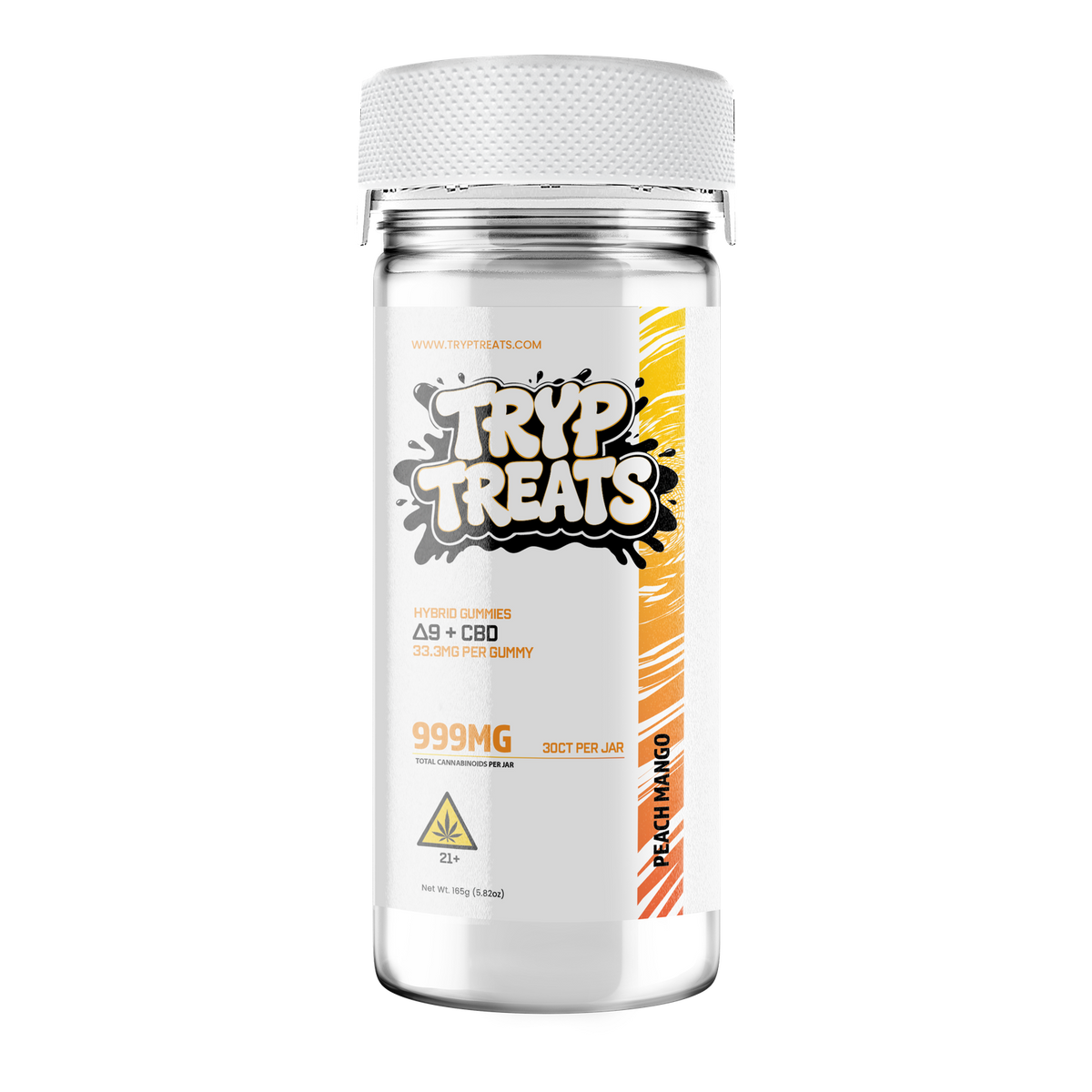 TRYP Treats 30ct Jar - Peach Mango (Hybrid)